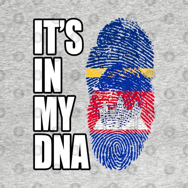 Cambodian And Nauruan Mix DNA Flag Heritage by Just Rep It!!